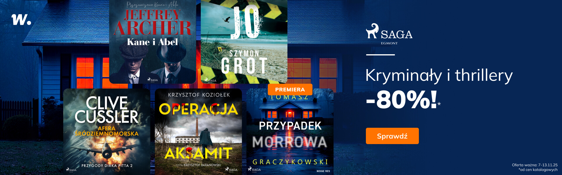 Grafika prowadzi do promocji: Saga Egmont. Kryminały i thrillery -80%*