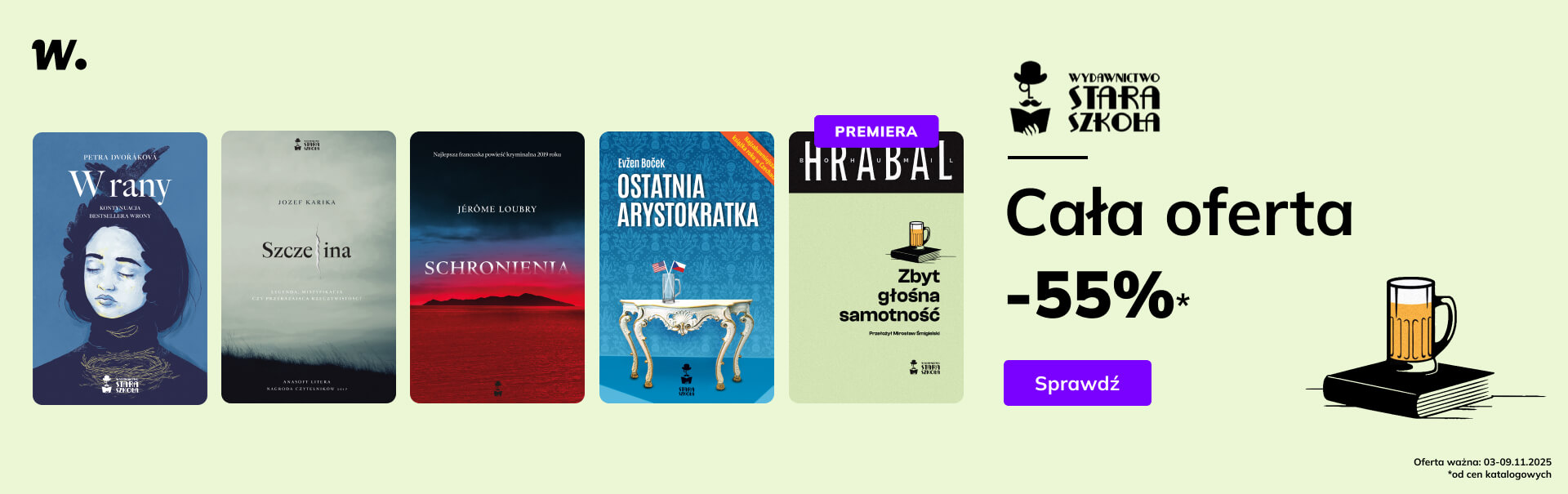 Grafika prowadzi do promocji: Stara Szkoła -55%