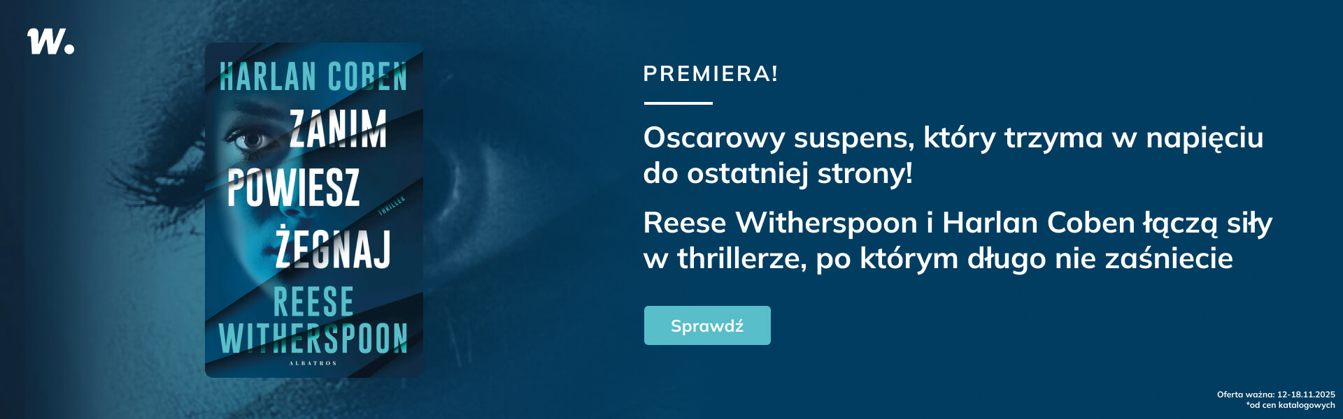 Grafika prowadzi do promocji: Zanim powiesz żegnaj - Harlan Coben, Reese Witherspoon