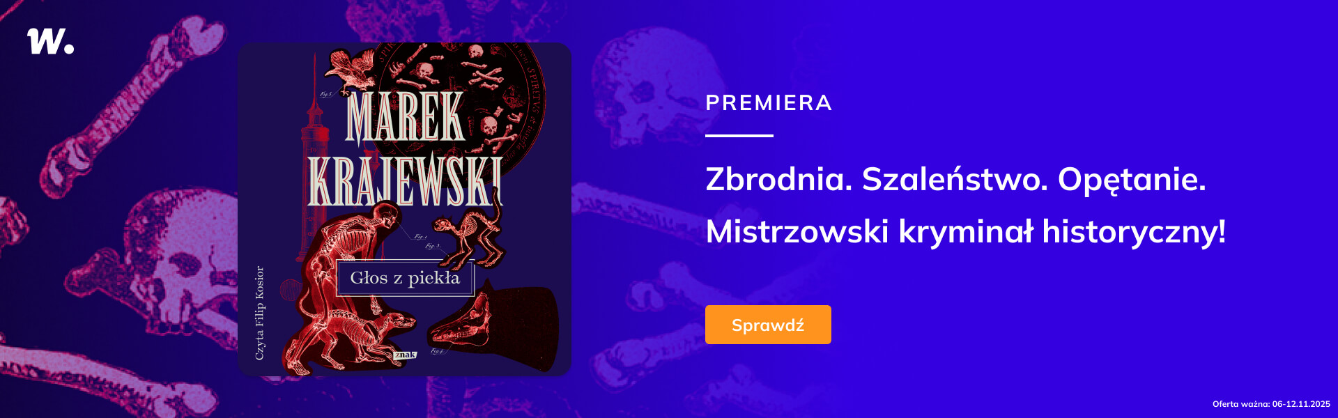 Grafika prowadzi do promocji: Premiera audiobooka "Głos z piekła"