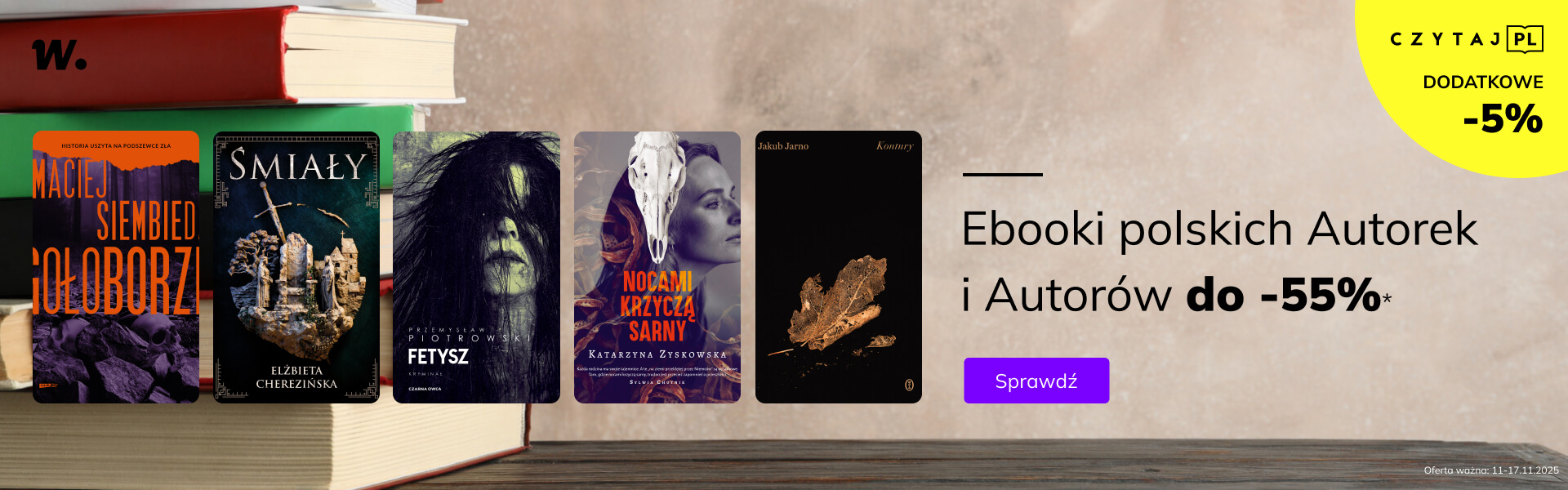 Grafika prowadzi do promocji: Czytamy polskie Autorki i Autorów!