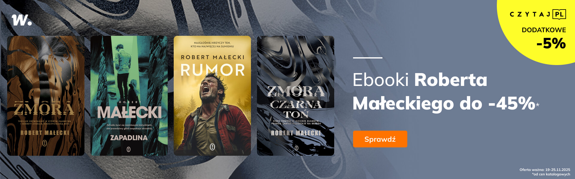 Grafika prowadzi do promocji: Ebooki Roberta Małeckiego do -45%