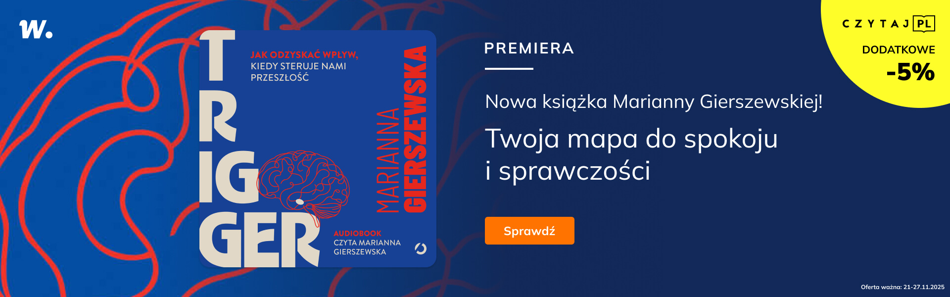Grafika prowadzi do promocji: Audiobooki Marianny Gierszewskiej