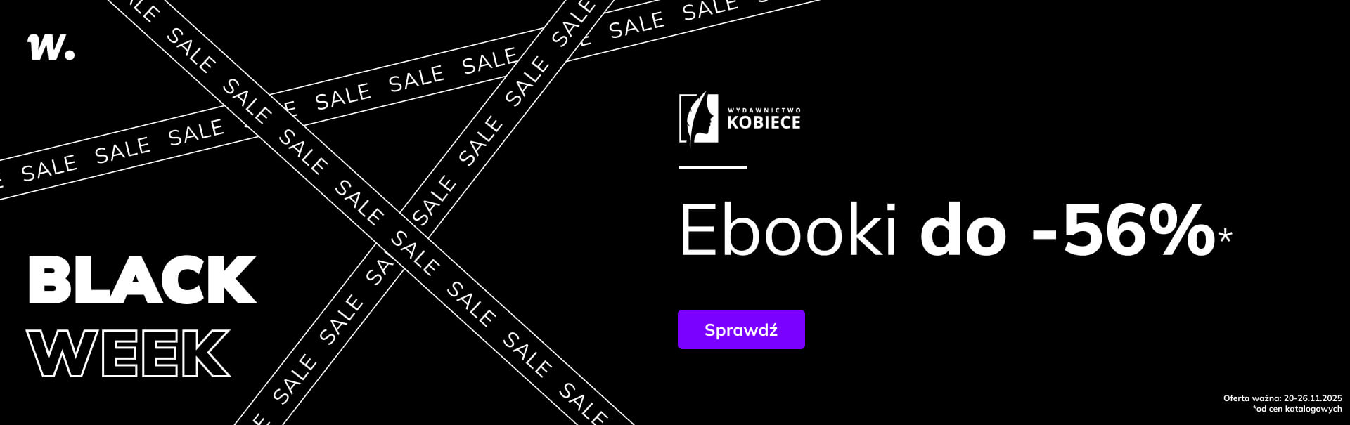 Grafika prowadzi do promocji: Ebooki wydawnictwa Kobiecego do -56%