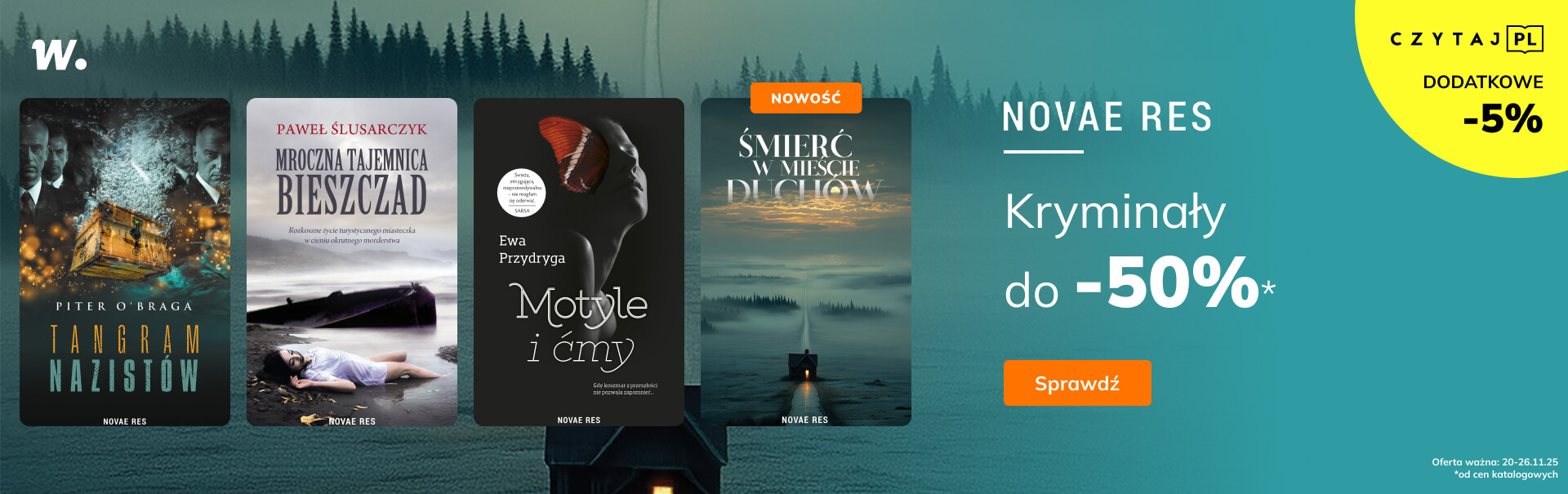 Grafika prowadzi do promocji: Novae Res - ebooki kryminalne do -50%