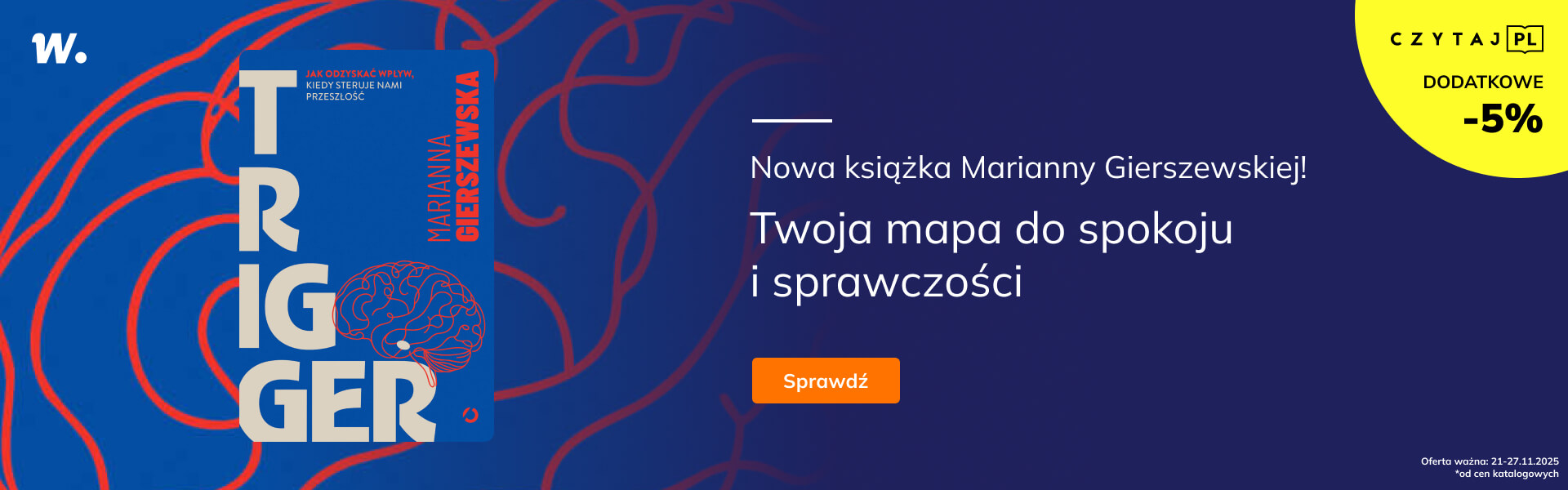 Grafika prowadzi do promocji: Trigger - nowa książka Marianny Gierszewskiej