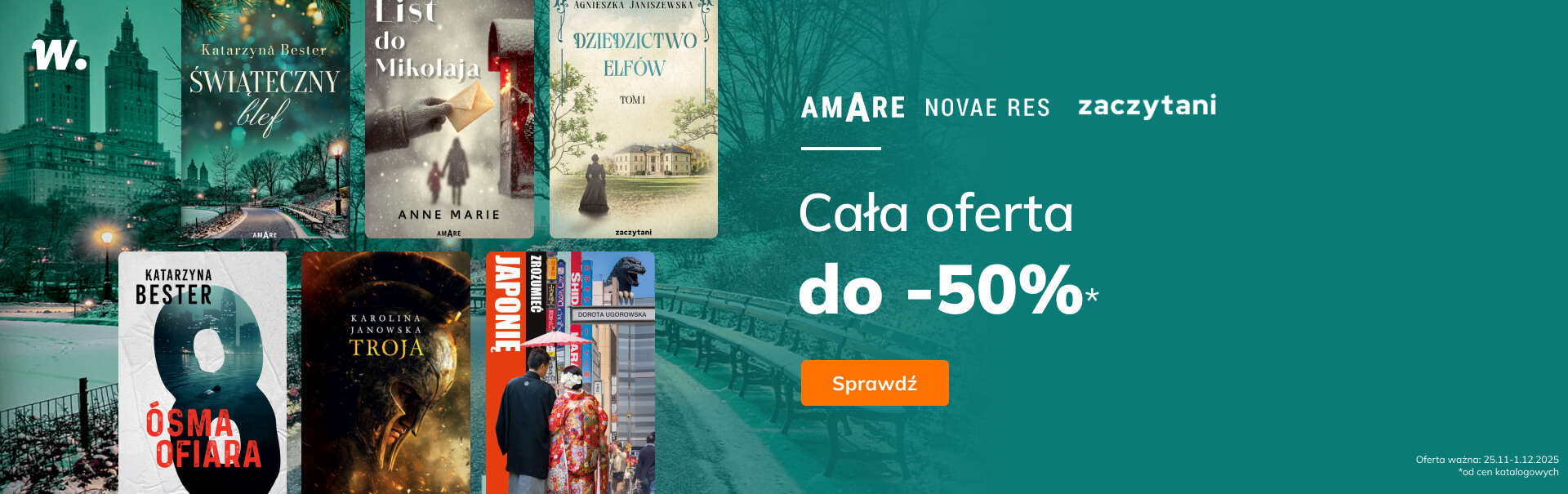 Grafika prowadzi do promocji: Grupa Zaczytani – cała oferta do -50%