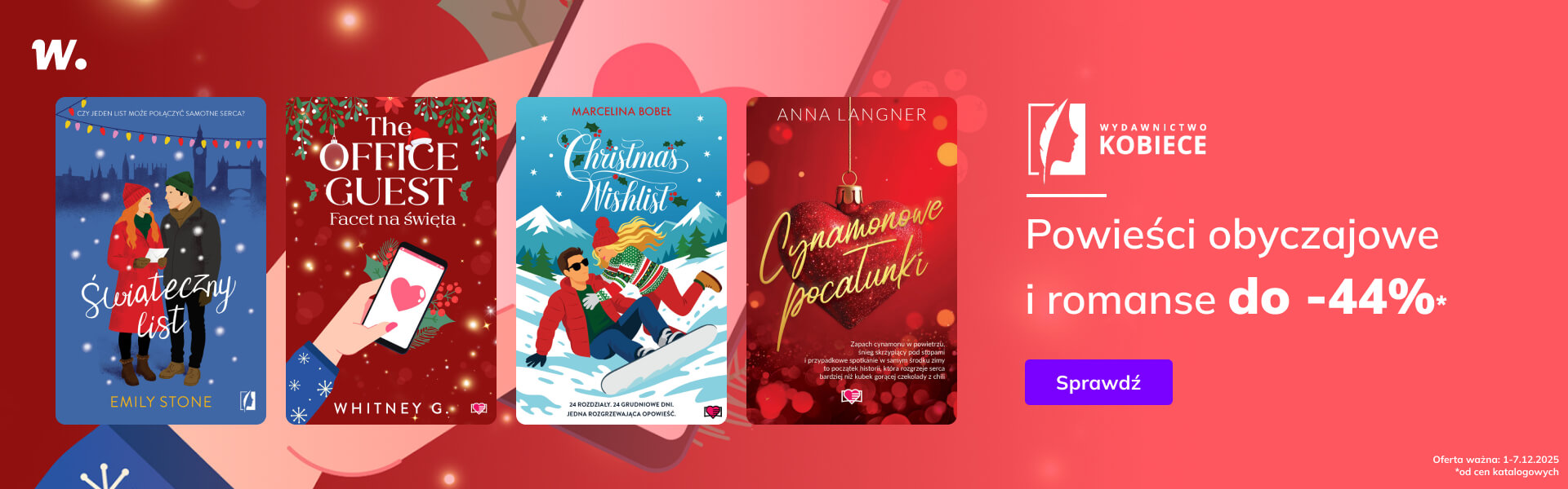 Grafika prowadzi do promocji: Wydawnictwo Kobiece - powieści obyczajowe i romanse do -44%