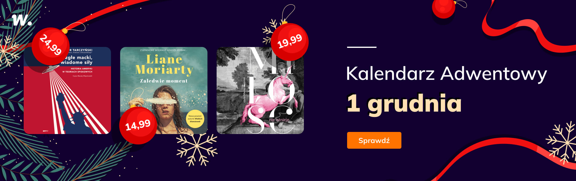 Grafika prowadzi do promocji: Audiobookowy Kalendarz Adwentowy - 1 grudnia