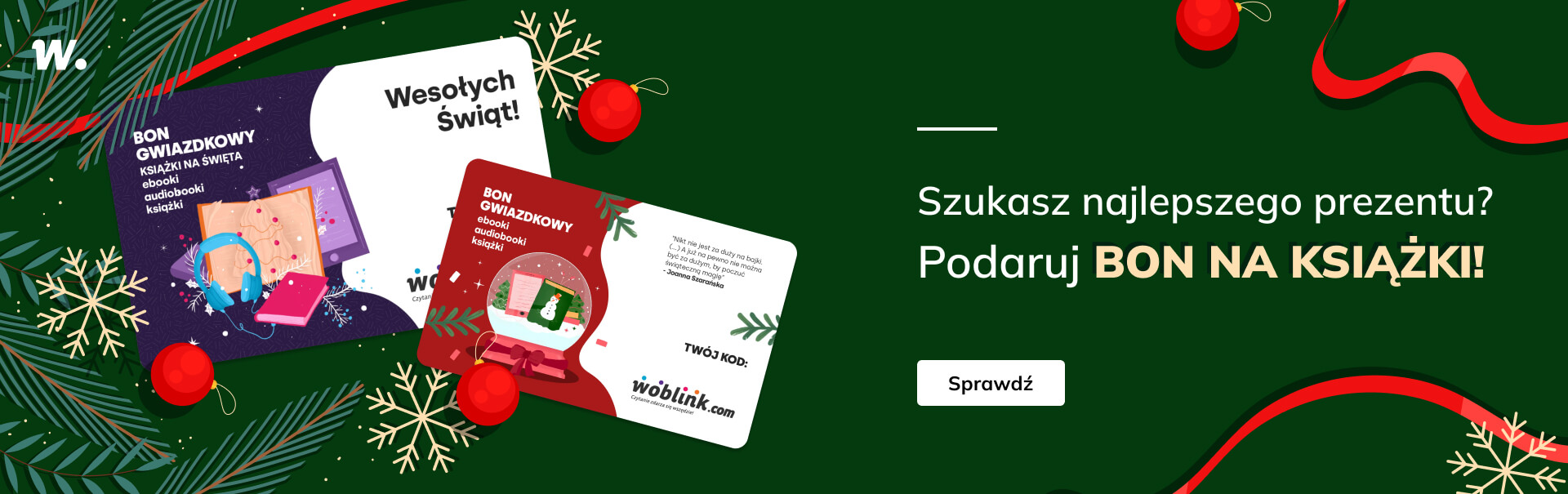 Grafika prowadzi do promocji: Bony prezentowe - audio