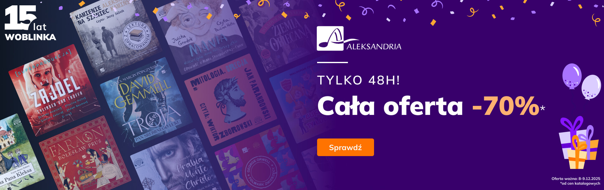 Grafika prowadzi do promocji: Urodziny - Aleksandria -70%
