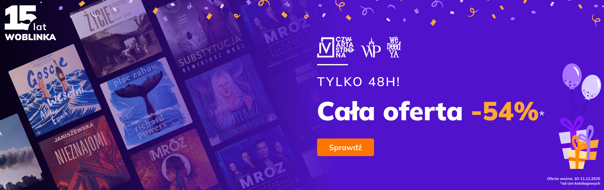 Grafika prowadzi do promocji: Urodziny - Wydawnictwo Poznańskie, Czwarta Strona, We need Ya do -58%*
