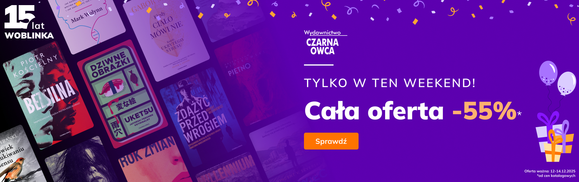 Grafika prowadzi do promocji: Urodziny: Czarna Owca -55%