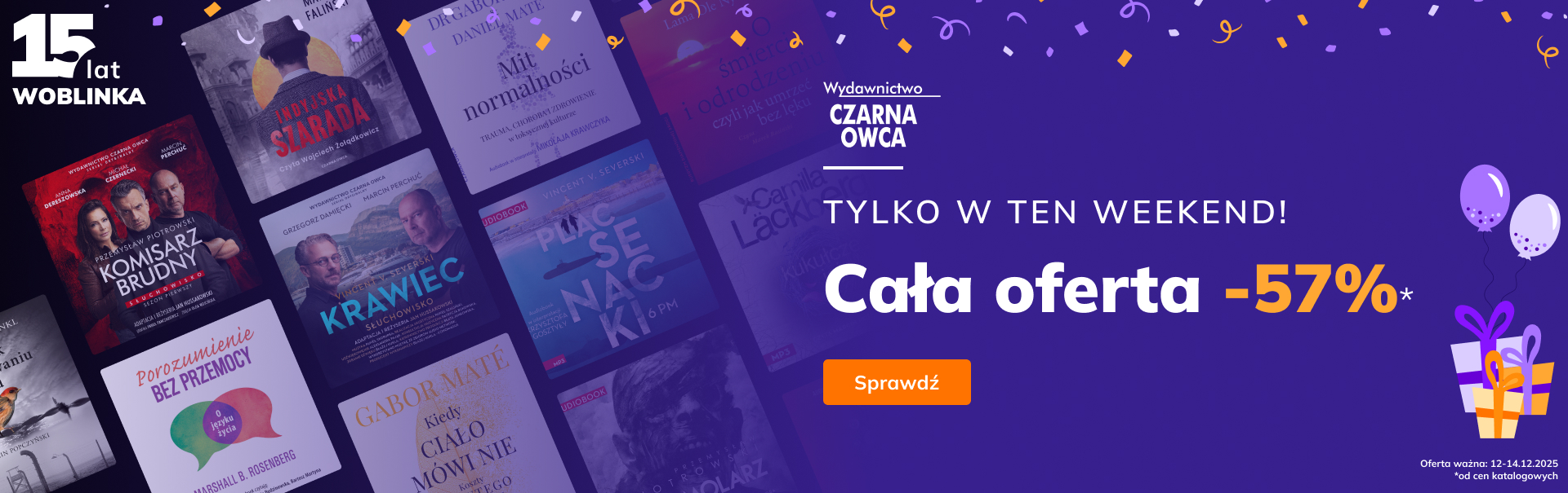 Grafika prowadzi do promocji: Urodziny - Czarna Owca -57%*
