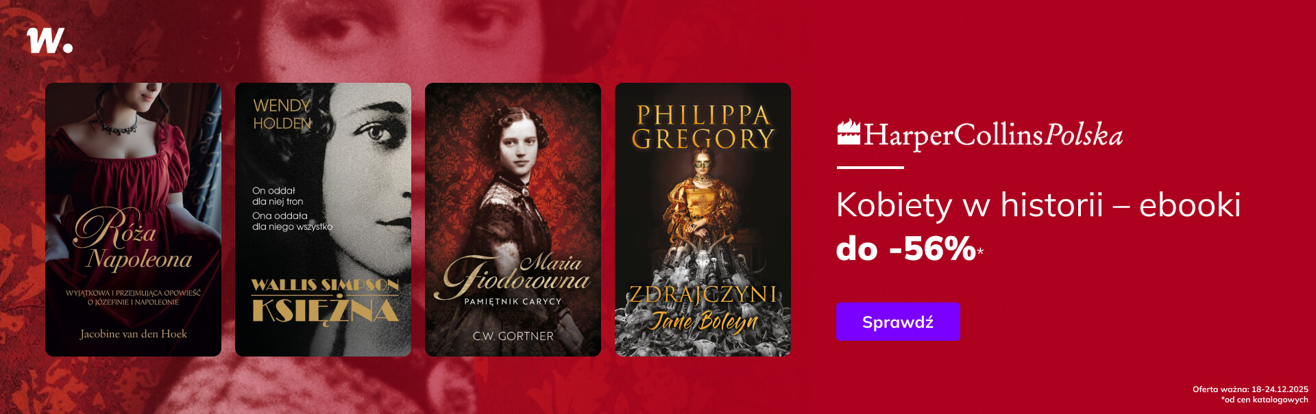 Grafika prowadzi do promocji: Kobiety w historii - ebooki do -56%