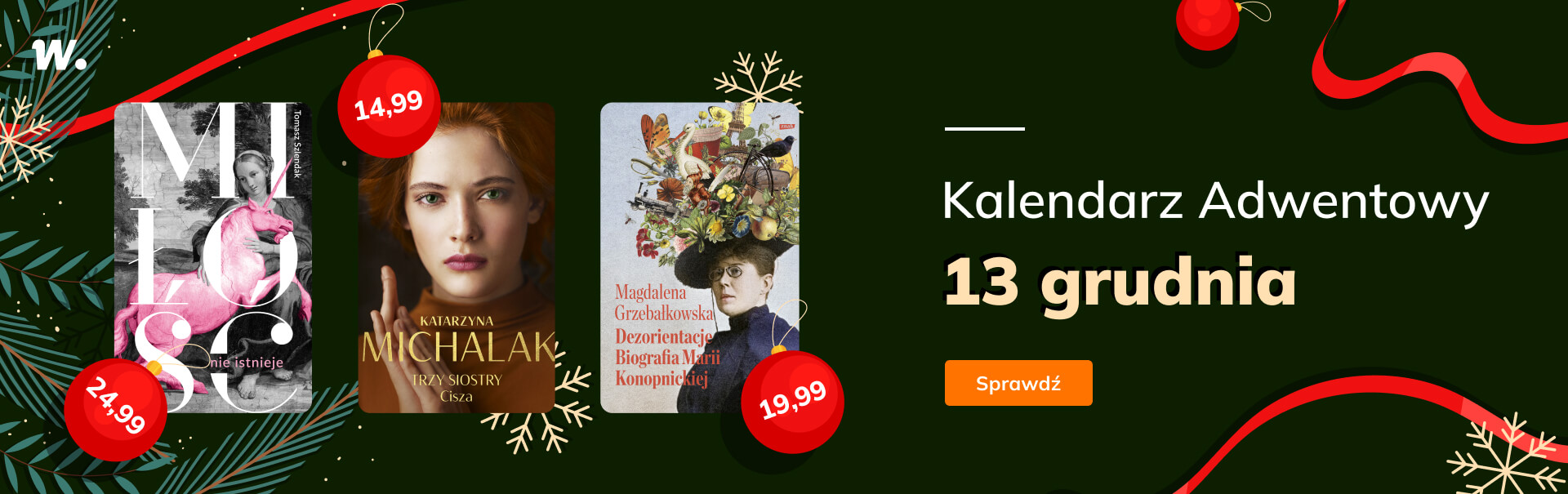 Grafika prowadzi do promocji: Ebookowy Kalendarz Adwentowy - 13 grudnia