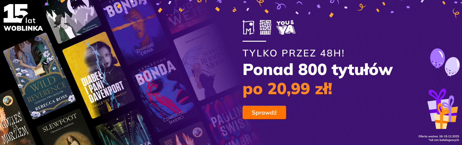 Grafika prowadzi do promocji: Urodziny: Muza, Akurat, You&YA - ponad 800 tytułów po 20,99 zł