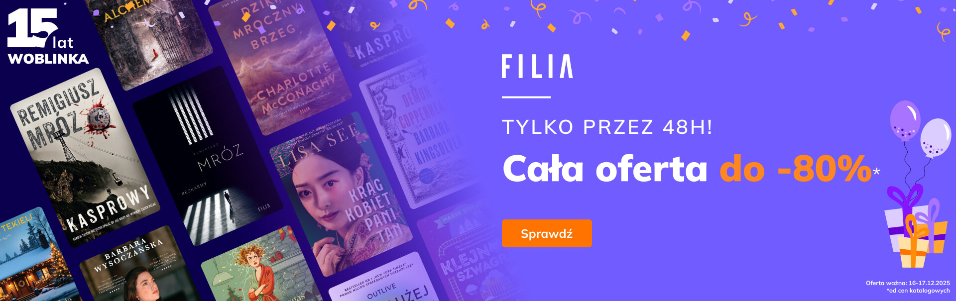 Grafika prowadzi do promocji: Urodziny: Filia do -80%