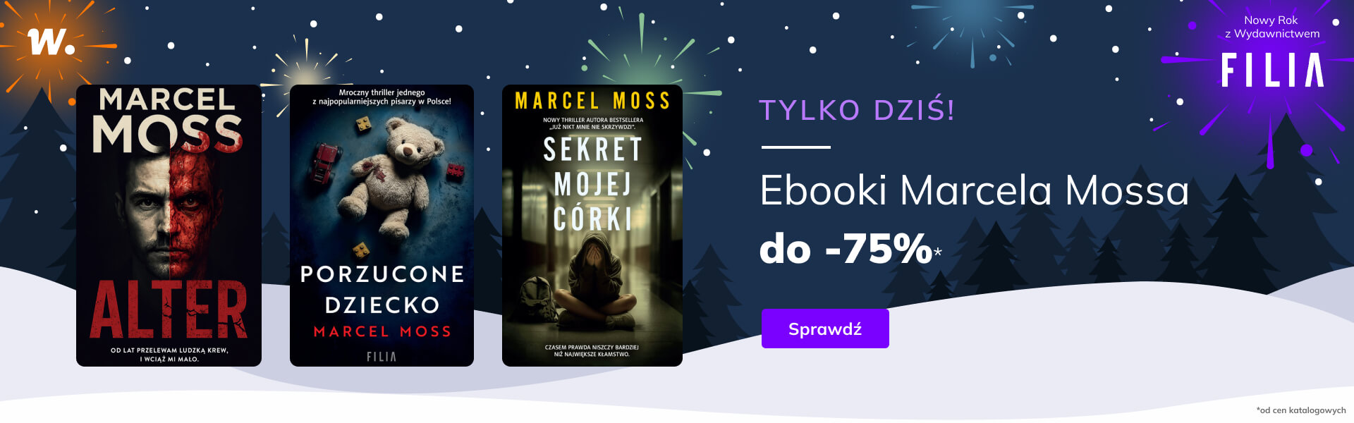 Grafika prowadzi do promocji: Ebooki Marcela Mossa do -75%