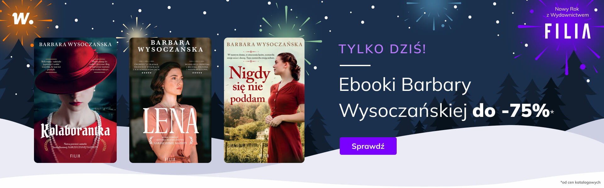 Grafika prowadzi do promocji: Ebooki Barbary Wysoczańskiej do -75%