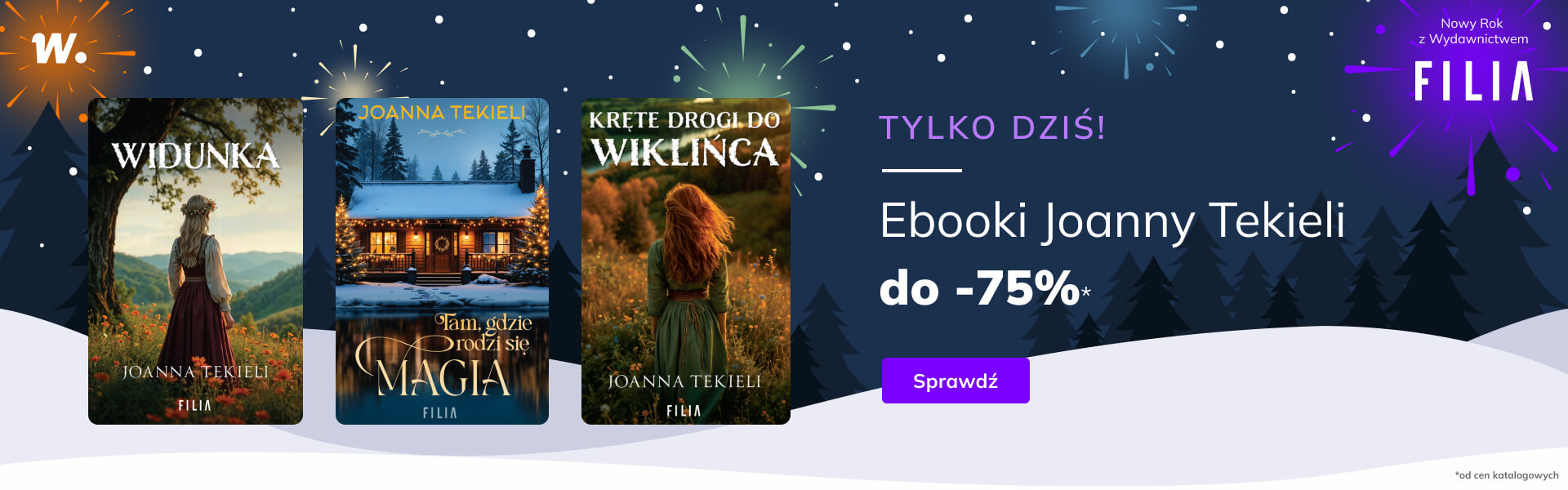 Grafika prowadzi do promocji: Ebooki Joanny Tekieli do -75%