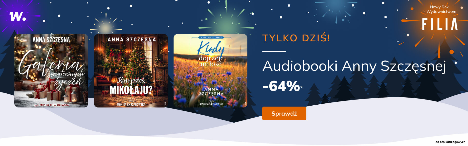 Grafika prowadzi do promocji: Filia. Audiobooki Anny Szczęsnej -64%