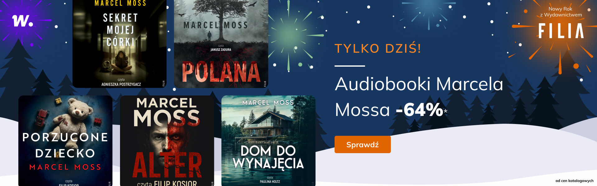 Grafika prowadzi do promocji: Filia. Audiobooki Marcela Mossa -64%