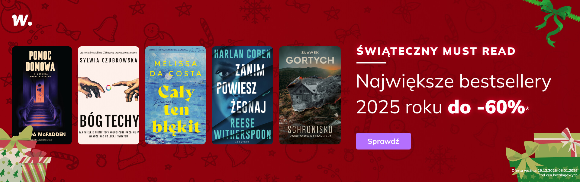 Grafika prowadzi do promocji: Świąteczne Must Read: największe bestsellery