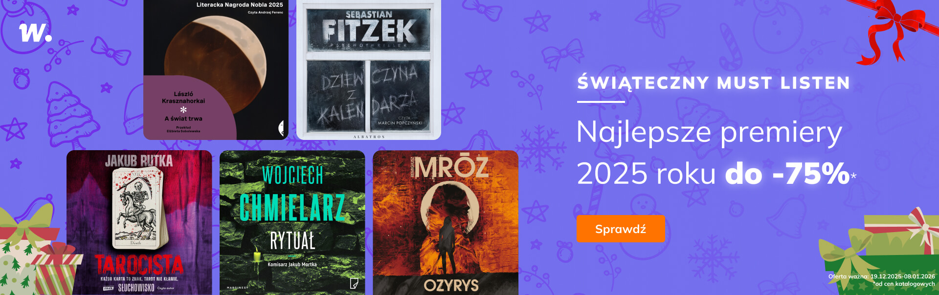 Grafika prowadzi do promocji: Świąteczny MUST LISTEN. Premiery 2025 roku do -75%*