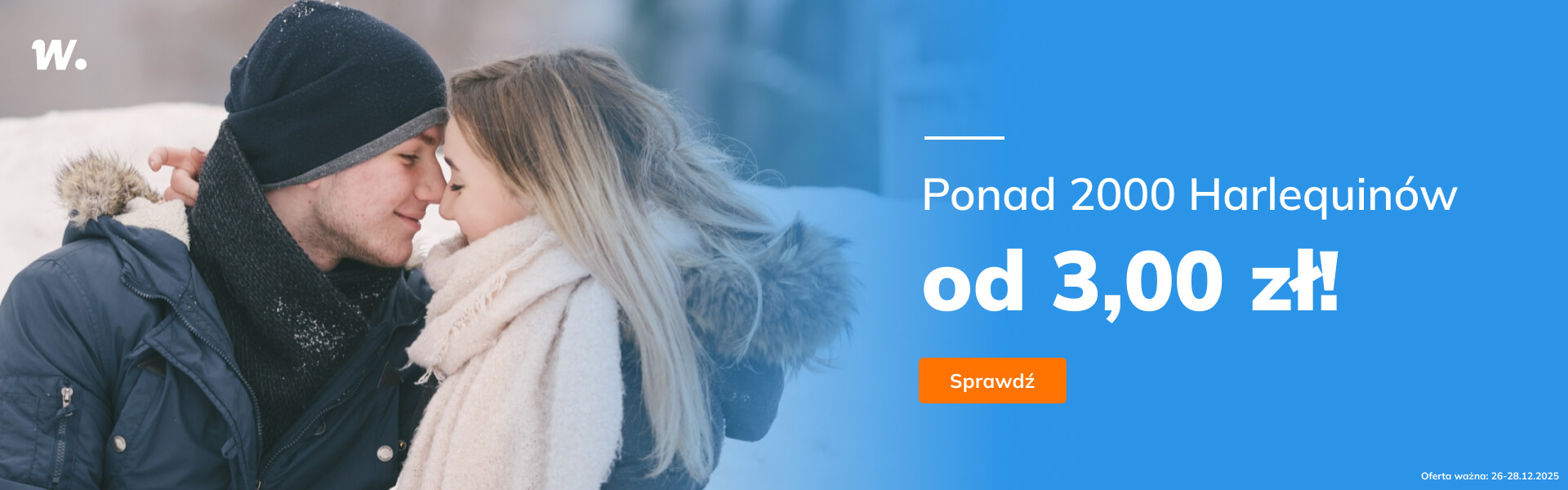 Grafika prowadzi do promocji: Harlequin – ponad 2000 tytułów od 3,00 zł