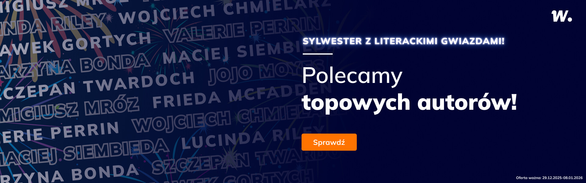 Grafika prowadzi do promocji: Sylwester z literackimi gwiazdami!