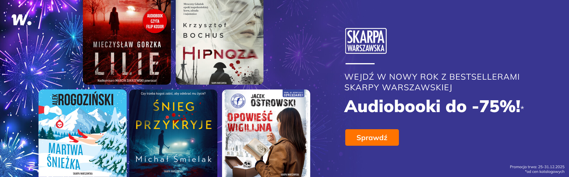 Grafika prowadzi do promocji: Skarpa Warszawska. Cała oferta do -75%!*