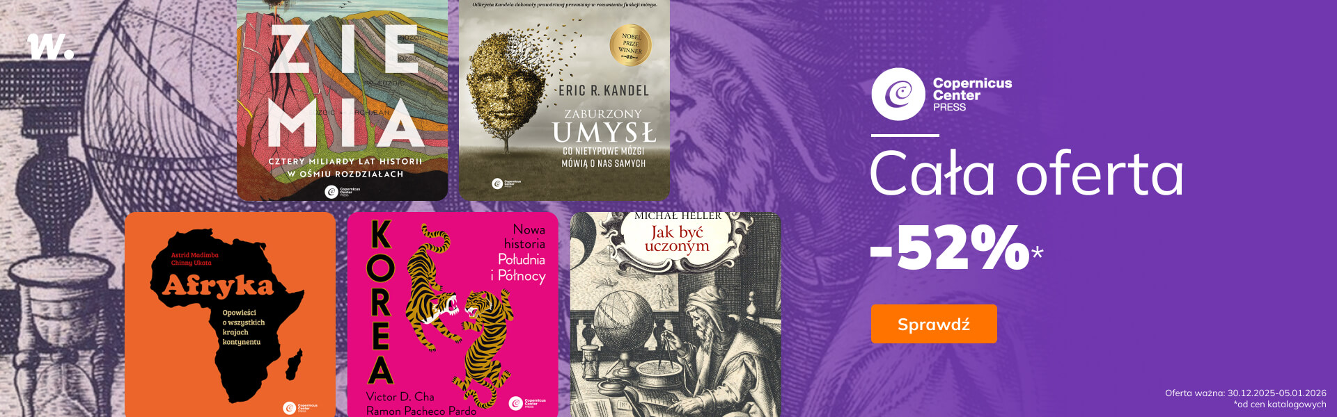 Grafika prowadzi do promocji: Copernicus Center Press. Cała oferta -52%!