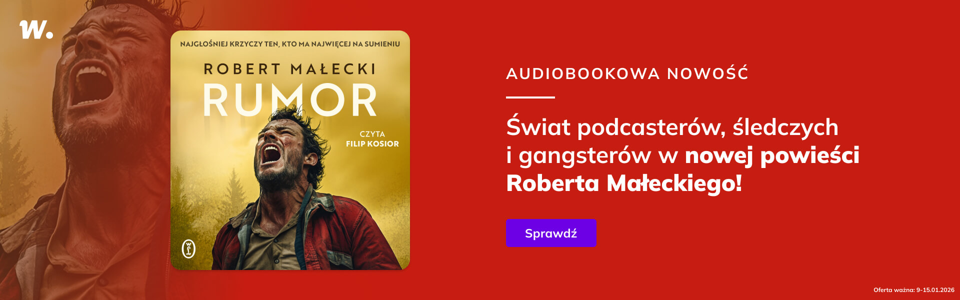 Grafika prowadzi do promocji: Premiera audiobooka "Rumor"