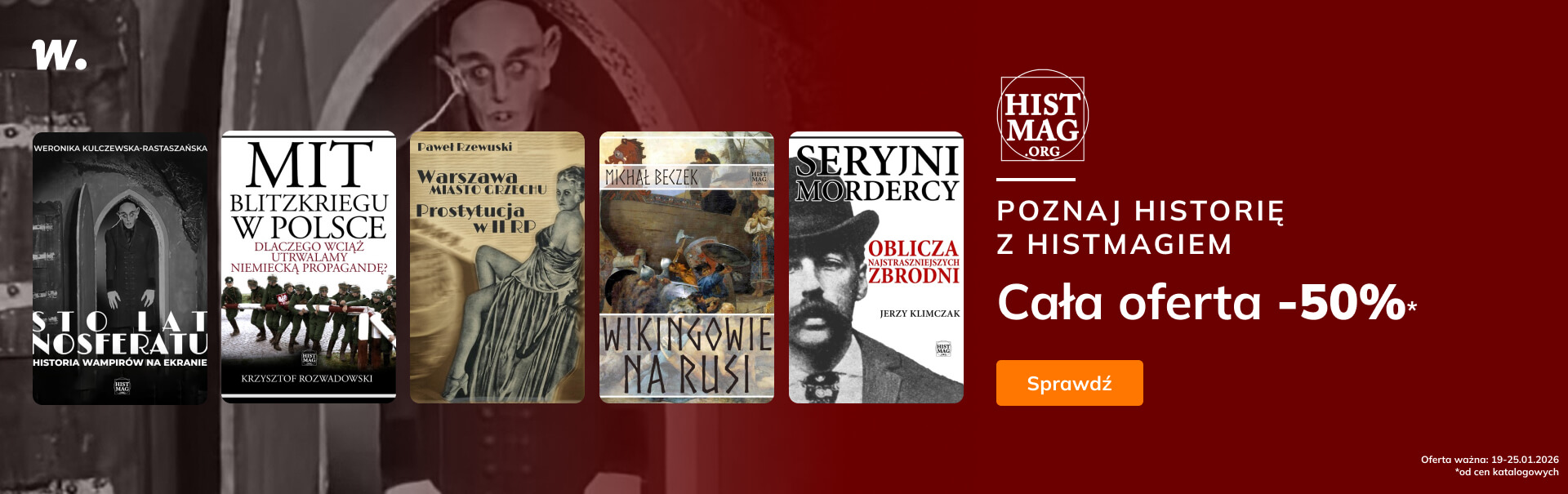 Grafika prowadzi do promocji: Wydawnictwo Histmag - cała oferta -50%