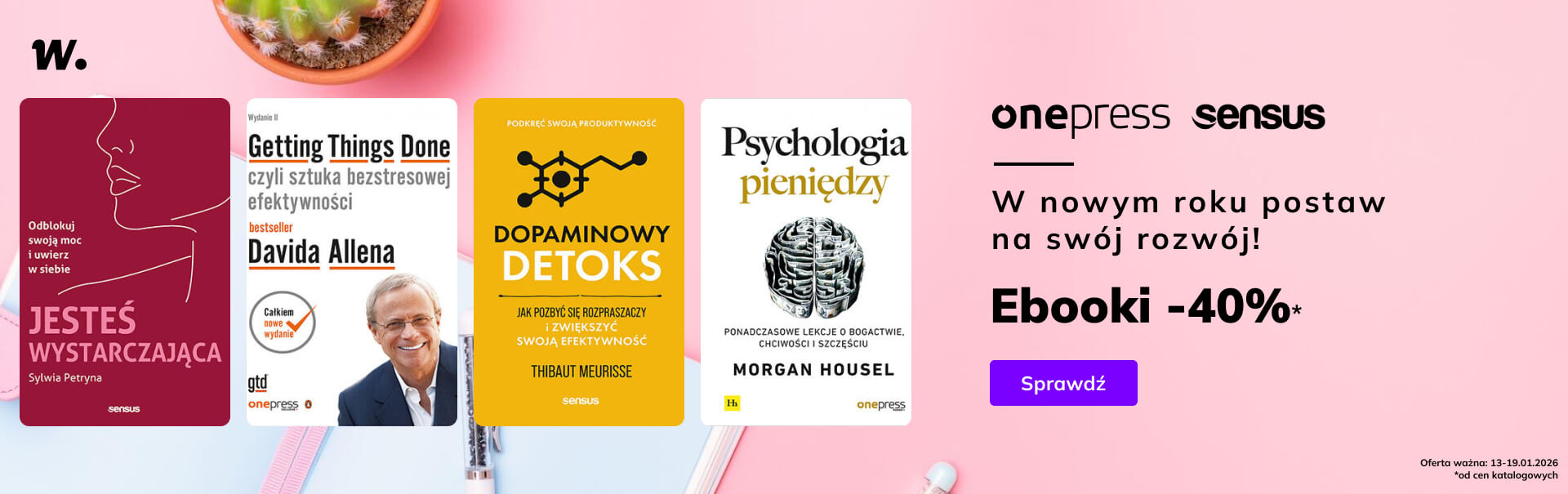 Grafika prowadzi do promocji: OnePress i Sensus -40%