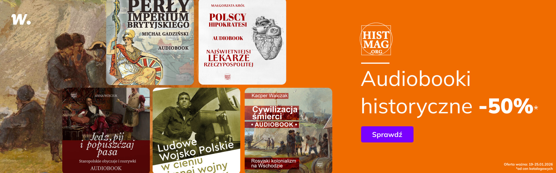 Grafika prowadzi do promocji: Histmag. Cała oferta -50%!