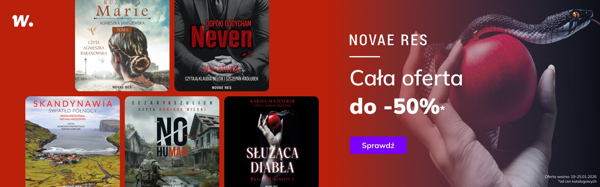 Grafika prowadzi do promocji: Novae Res. Cała oferta do -50%