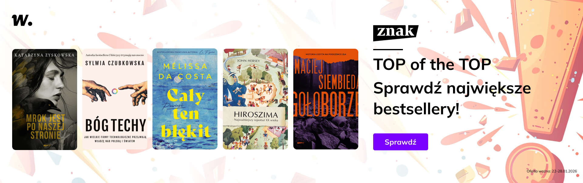 Grafika prowadzi do promocji: Największe bestsellery Znaku!