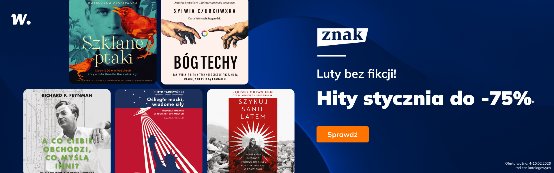 Grafika prowadzi do promocji: Znak. Literatura faktu do -75%!*