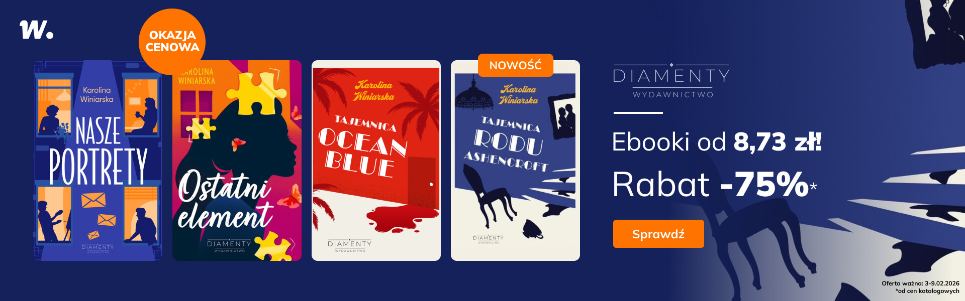 Grafika prowadzi do promocji: Wydawnictwo Diamenty: cała oferta -75%