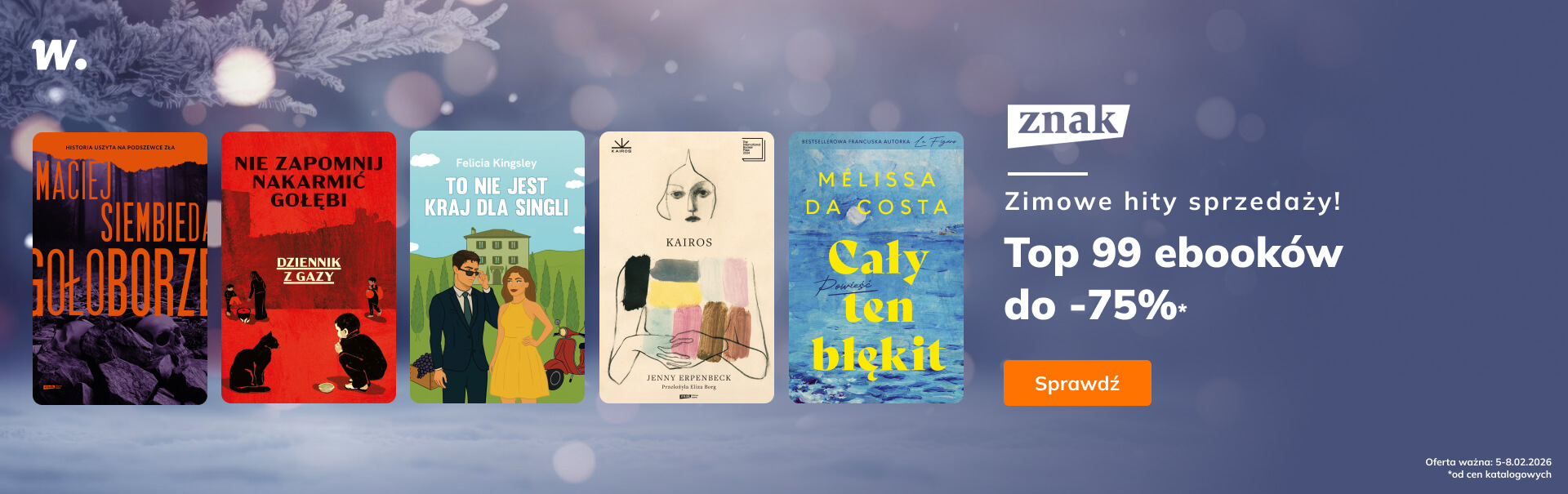 Grafika prowadzi do promocji: Top 99 ebooków Znaku