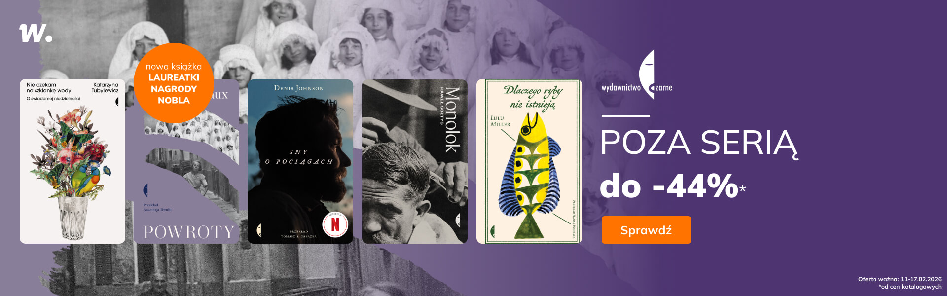 Grafika prowadzi do promocji: Wydawnictwo Czarne: Poza serią do -44%