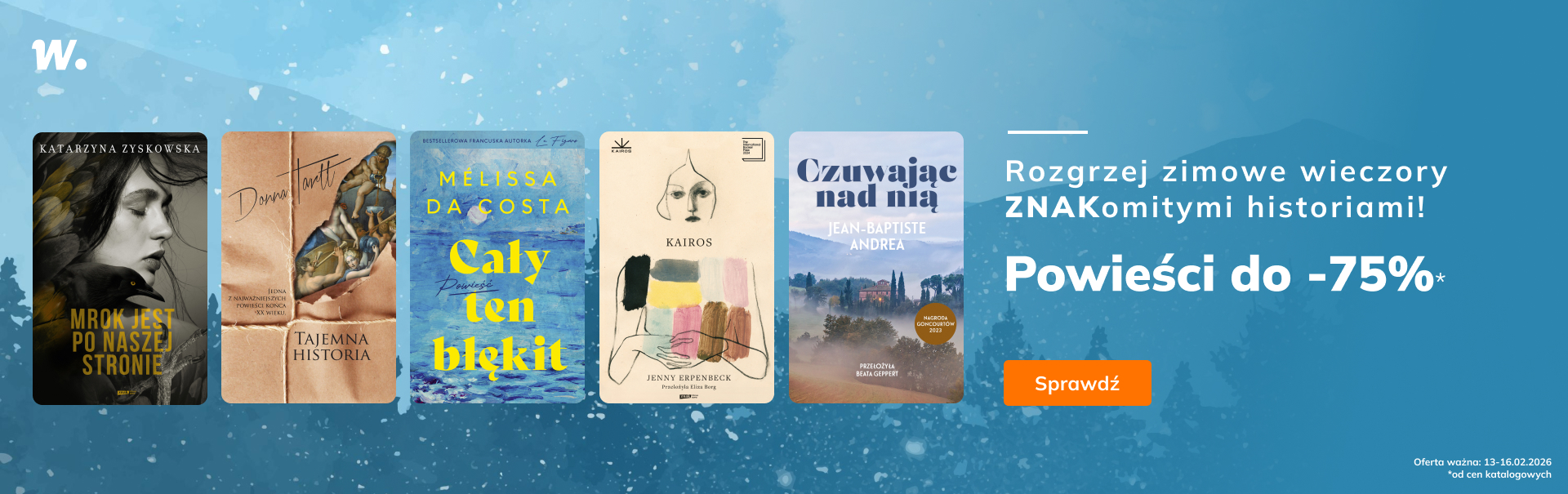Grafika prowadzi do promocji: Powieści na zimowe wieczory