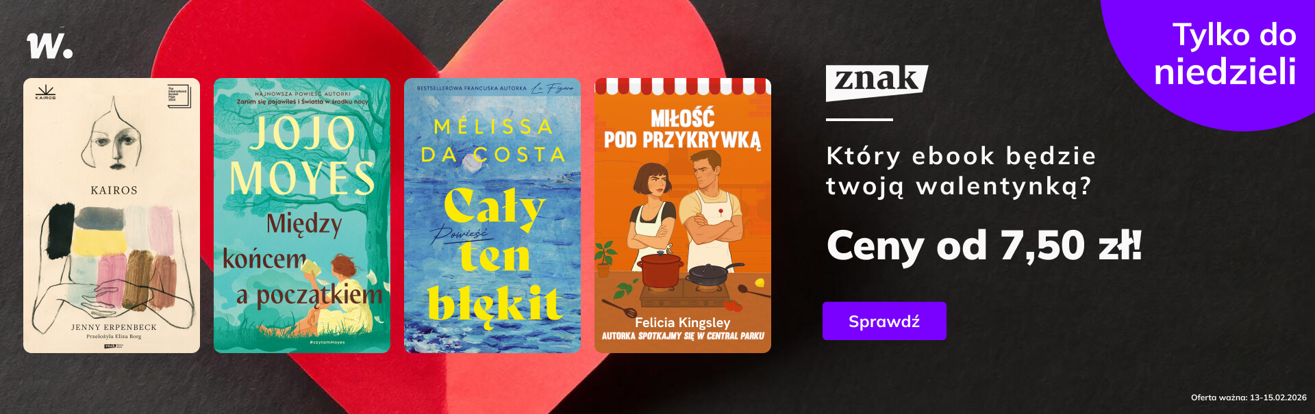 Grafika prowadzi do promocji: Znak na Walentynki do -75%