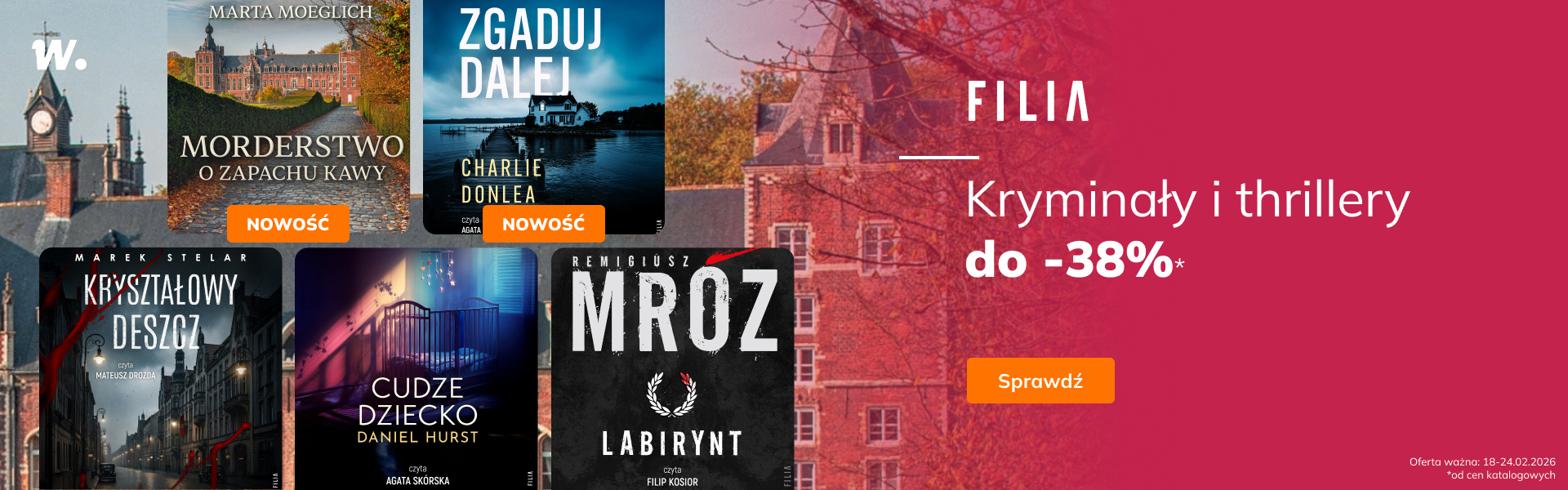 Grafika prowadzi do promocji: Filia. Kryminały i thrillery do -38%*