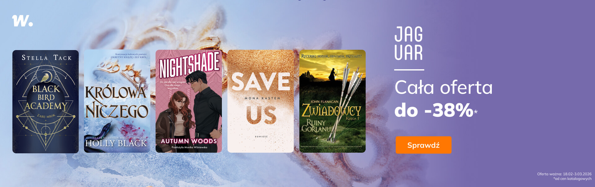 Grafika prowadzi do promocji: Wydawnictwo Jaguar - cała oferta do -38%