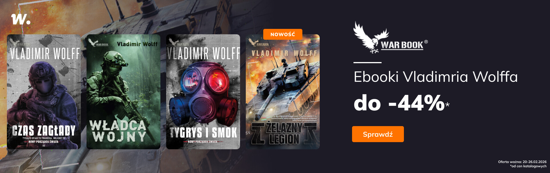 Grafika prowadzi do promocji: Wydawnictwo WarBook: ebooki Vladimria Wolffa do -44%