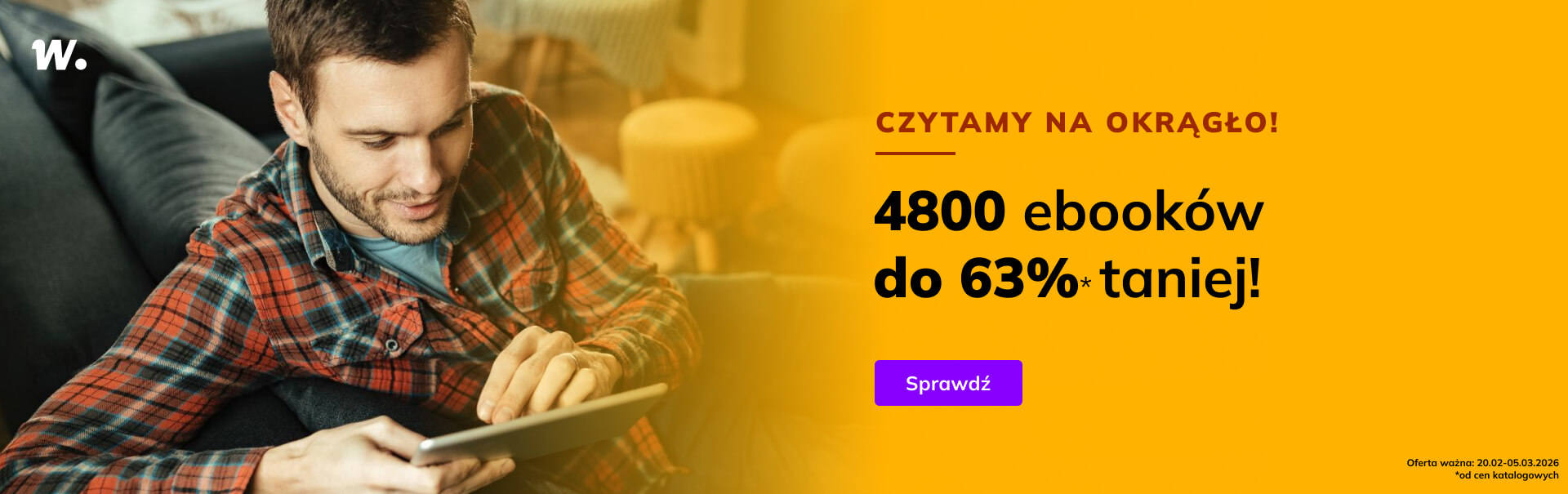 Grafika prowadzi do promocji: Czytamy na okrągło! 4800 ebooków do -xx%