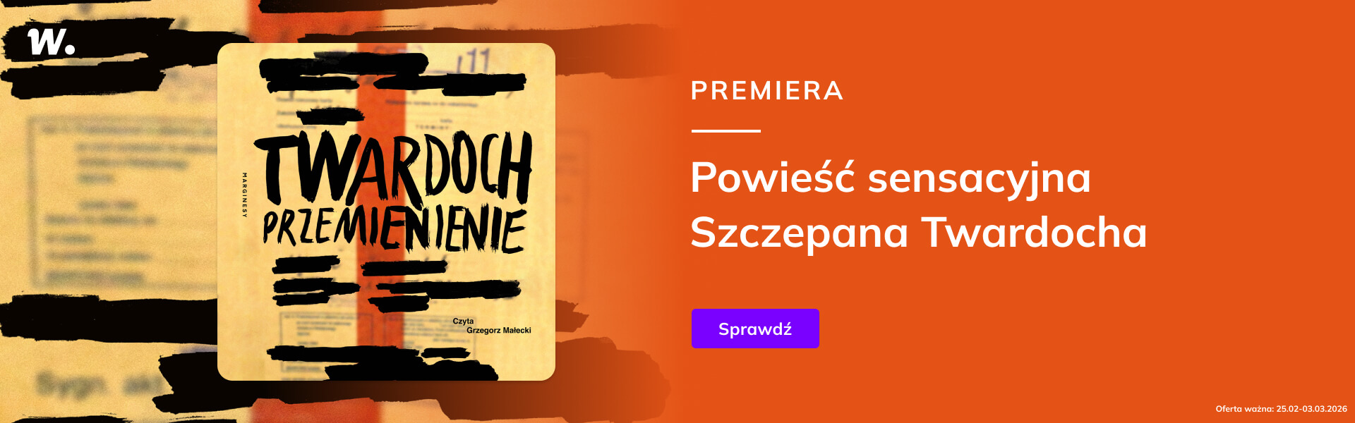 Grafika prowadzi do promocji: Premiera "Przemienienie"